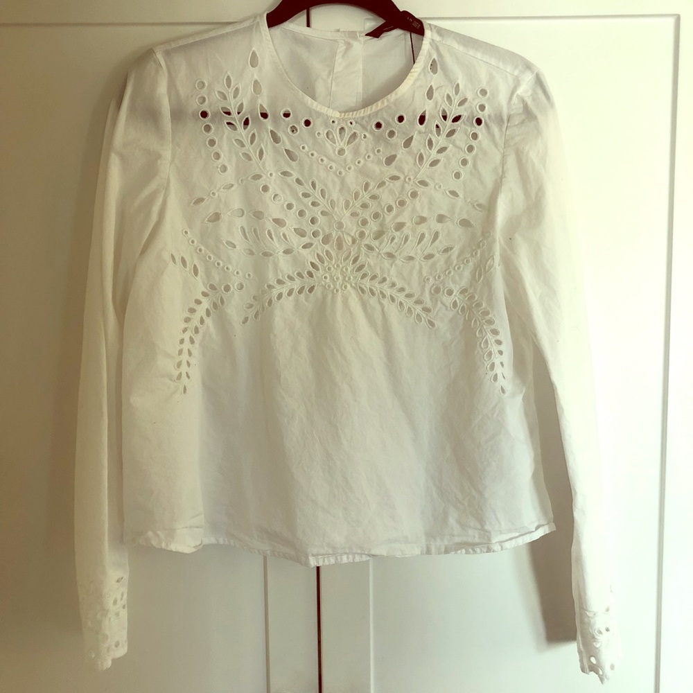 Absolutely gorgeous eyelet blouse Zara size M